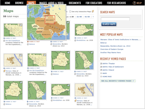 YIVO maps and media